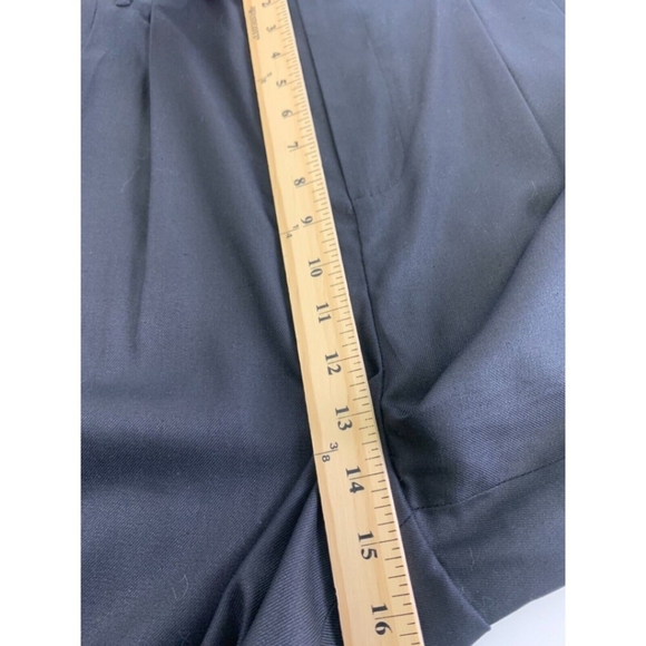 J Peterman Glamour Pants Silk Black Pleated Trouser - Picture 12 of 14